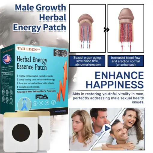 TAILEDEN™ PDE5 Men's Herbal Energy Patch