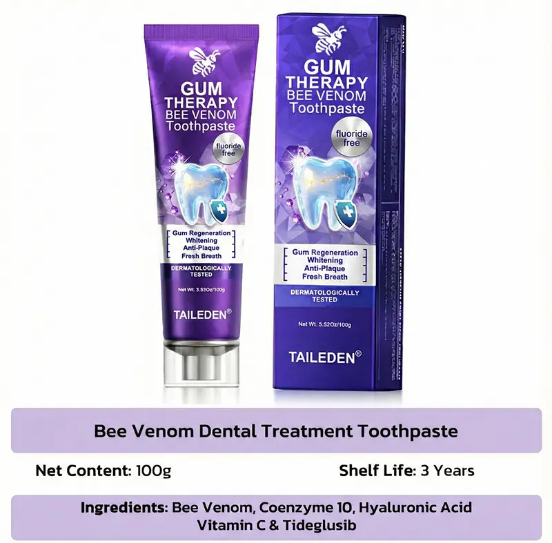 TAILEDEN®Bee Venom Dental Treatment Toothpaste-Comprehensive Oral Care Solutions