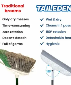 TAILEDEN™ Magic Silicon Squeegee Broom