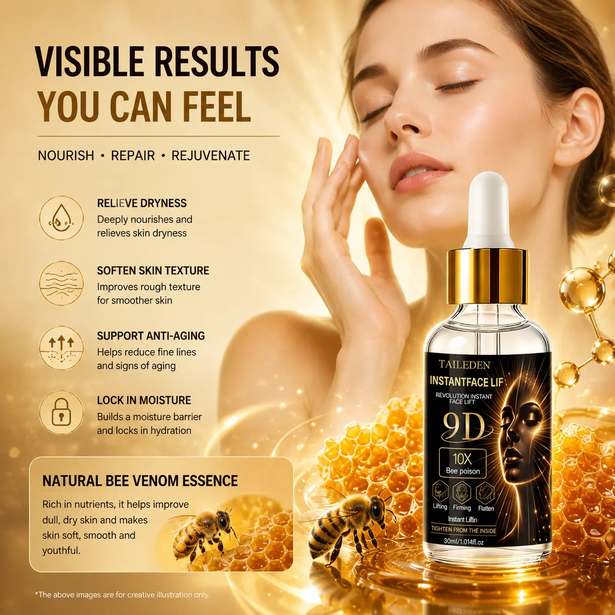 TAILeden 9D™ Bee Poison Wrinkle Eraser Serum