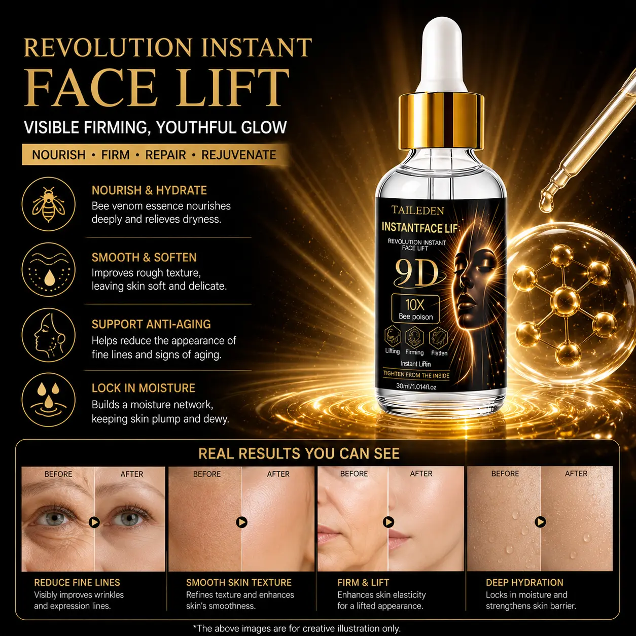 TAILeden 9D™ Bee Poison Wrinkle Eraser Serum